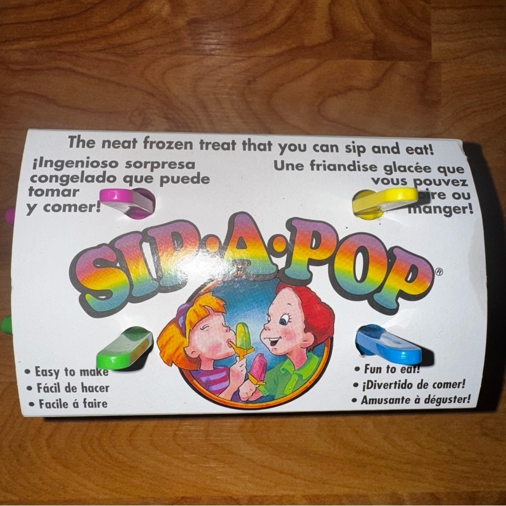 Vtg New SIP A POP FROZEN TREAT POPSICLE MAKER MOLD Made In USA RETRO,  #00166 - Picture 3 of 13
